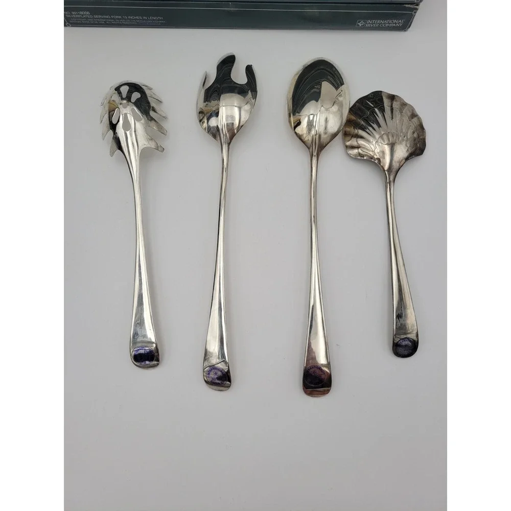 International Silver Company 4 Piece Serving Utensils silver plated original box